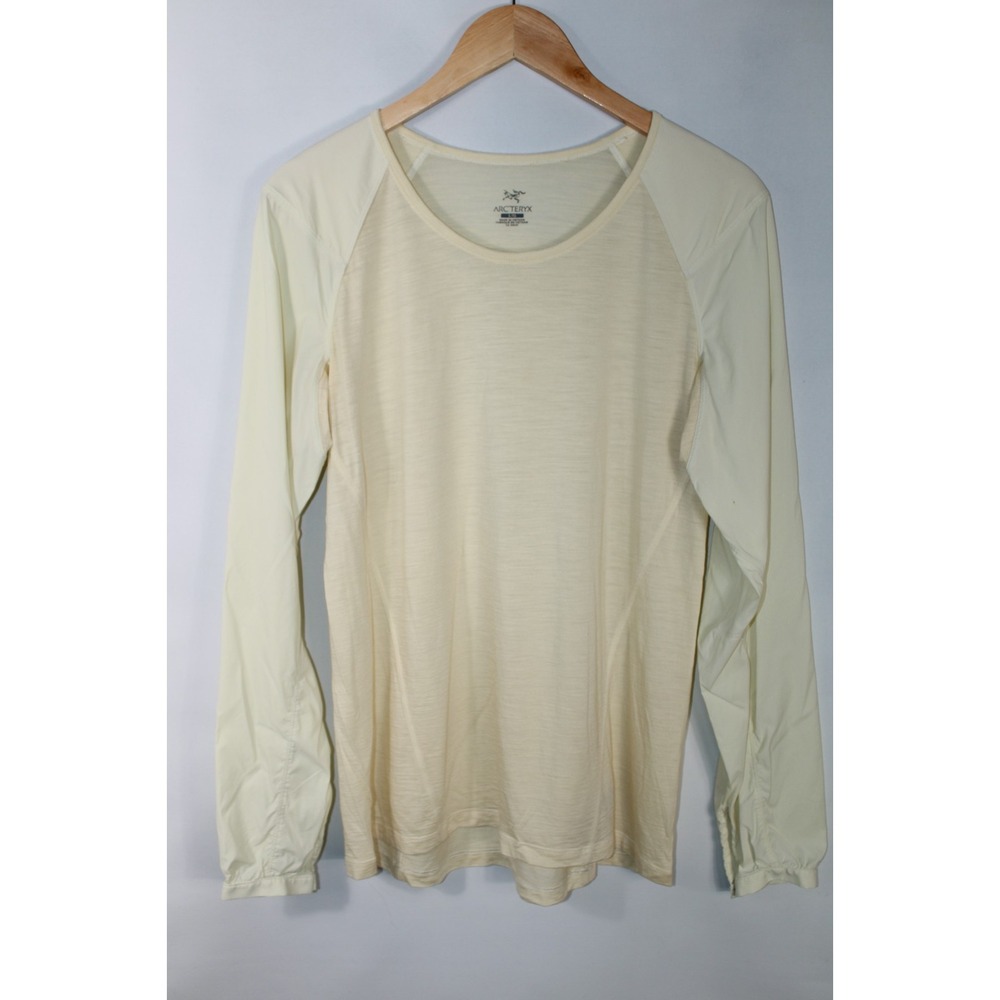 Arc'teryx Women's Large Yellow Wool Blend Long Sleeve Top